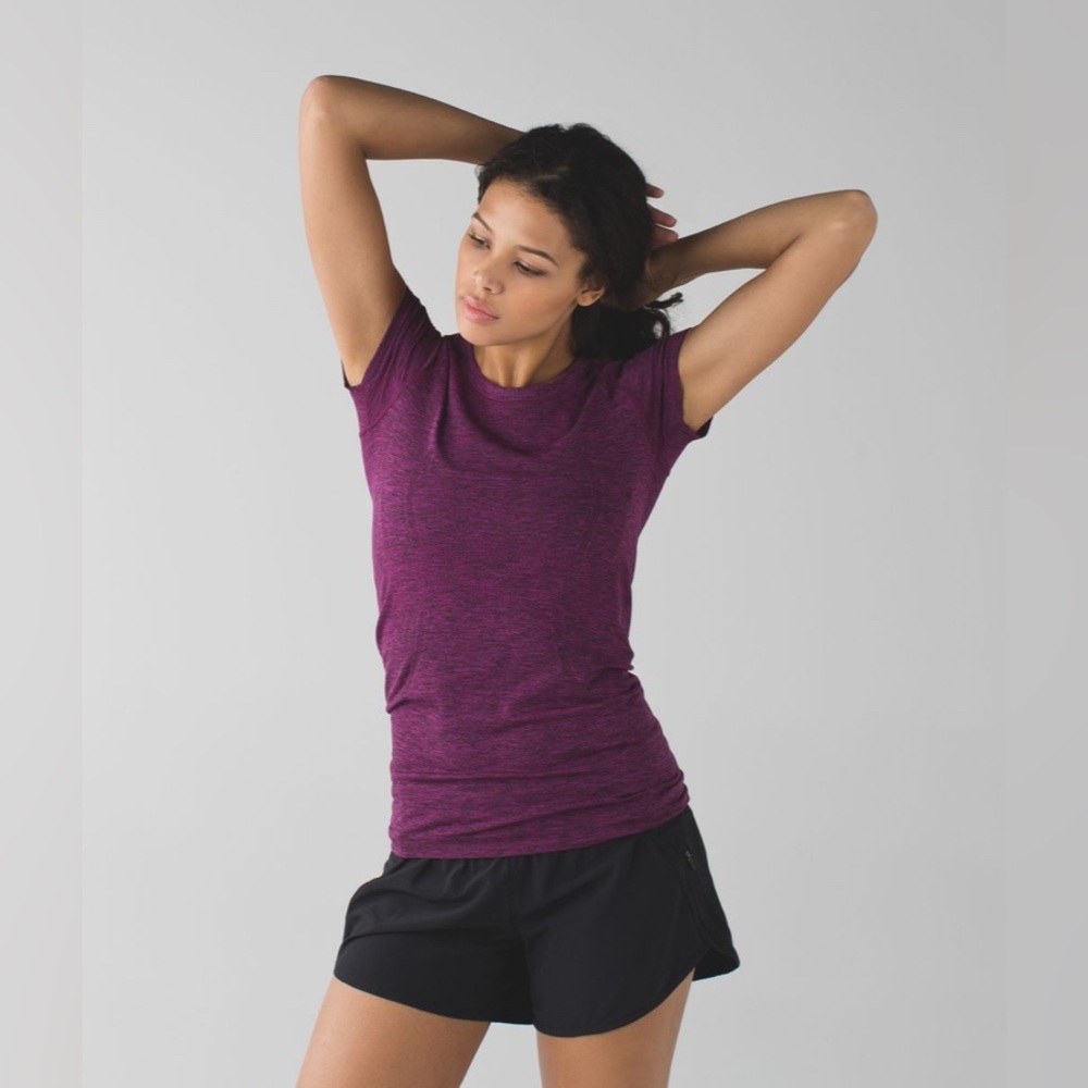 Lululemon | Swiftly Tech T Shirt in heathered raspberry
